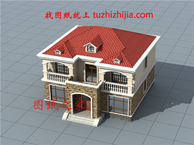 鄉(xiāng)下120平米二層樓房設(shè)計圖，23萬就可以建漂亮別墅