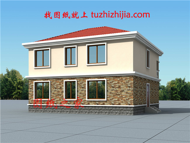 鄉(xiāng)下120平米二層樓房設(shè)計圖，23萬就可以建漂亮別墅