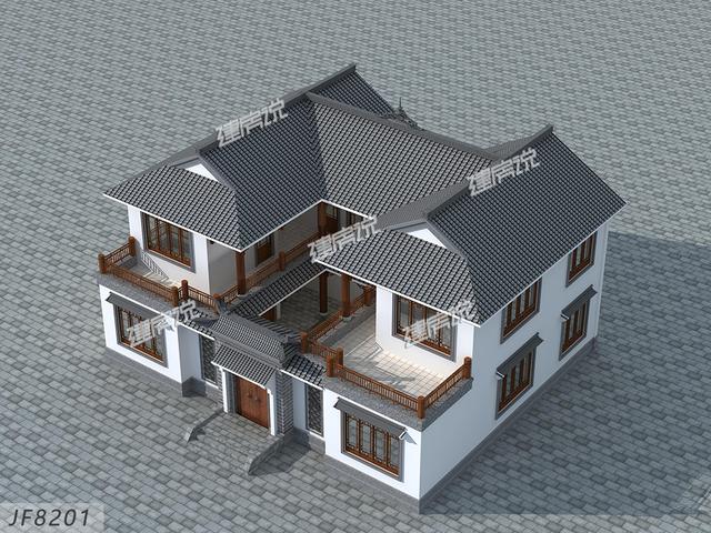 占地174平的四合院別墅設(shè)計(jì)圖，中國(guó)豪宅的典范無疑了。