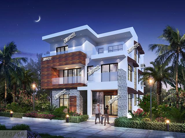 現(xiàn)代風(fēng)三層別墅設(shè)計(jì)圖，時(shí)尚、簡(jiǎn)約、實(shí)用，在農(nóng)村建一棟，驚艷全村。