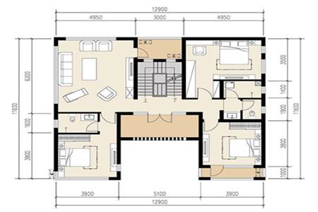 現(xiàn)代中式風(fēng)三層別墅設(shè)計(jì)圖，7室4廳4衛(wèi)，享受大自然的樂趣。