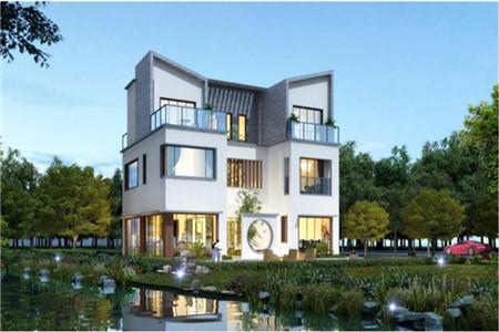 現(xiàn)代中式風(fēng)三層別墅設(shè)計(jì)圖，7室4廳4衛(wèi)，享受大自然的樂趣。