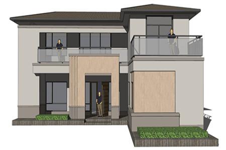 2024年二層簡歐別墅設(shè)計圖，4室2廳2衛(wèi)，麻雀雖小但五臟俱全。