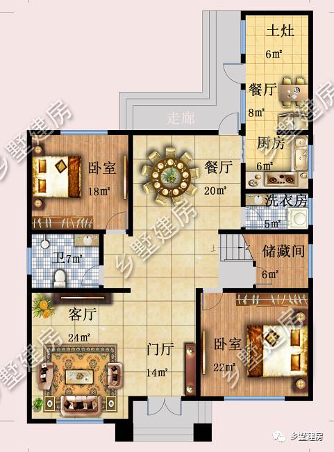12.5X18.1米三層新中式別墅設(shè)計(jì)圖，帶庭院，經(jīng)典耐看！