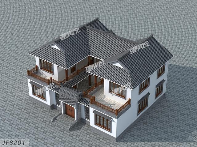 在老家花35萬建棟中式別墅，享受生活。