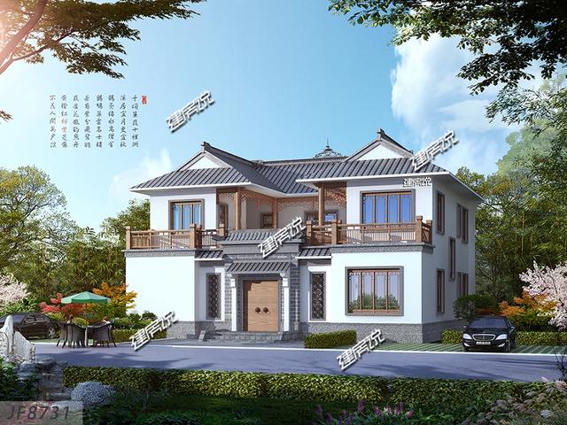 兩款中式別墅設(shè)計(jì)圖，花小錢一樣可以建中國最美的房子。