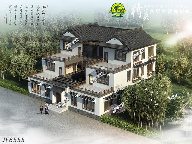 回農(nóng)村蓋中式別墅，不僅能圓自己的別墅夢，還能提高自己的生活品質(zhì)。