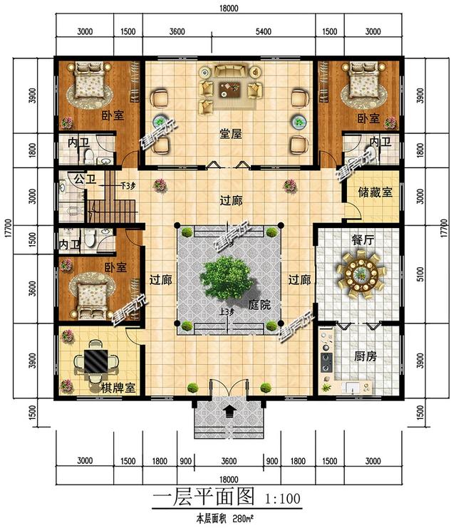 回農(nóng)村蓋中式別墅，不僅能圓自己的別墅夢，還能提高自己的生活品質(zhì)。