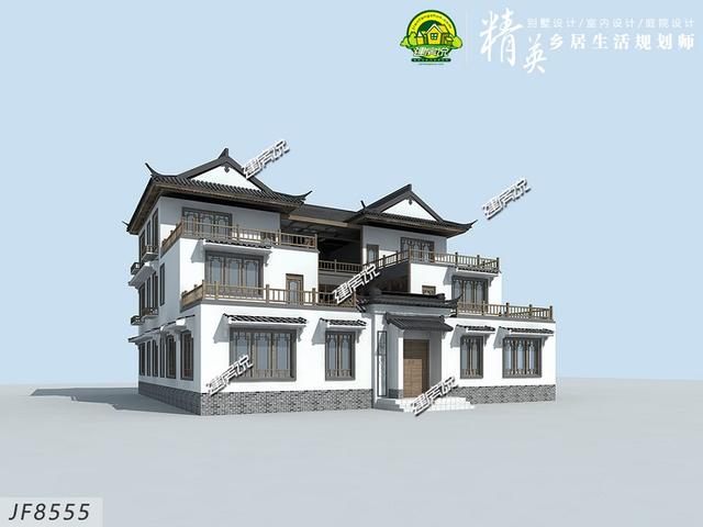 回農(nóng)村蓋中式別墅，不僅能圓自己的別墅夢，還能提高自己的生活品質(zhì)。