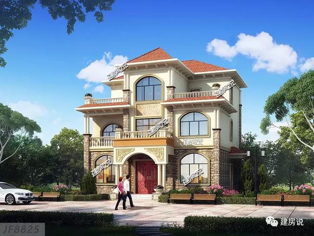 貴州王總定制三層歐式別墅，好看又實用，建了絕對有面子。