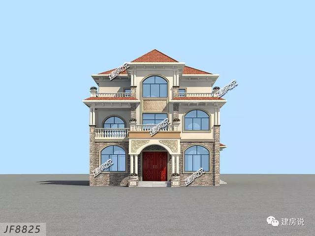 貴州王總定制三層歐式別墅，好看又實用，建了絕對有面子。