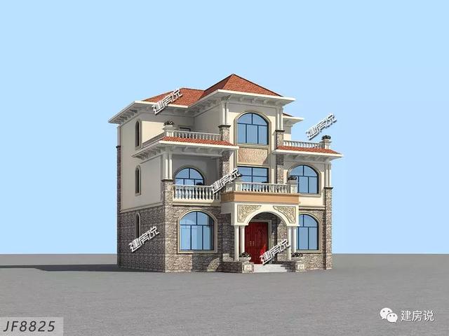 貴州王總定制三層歐式別墅，好看又實用，建了絕對有面子。