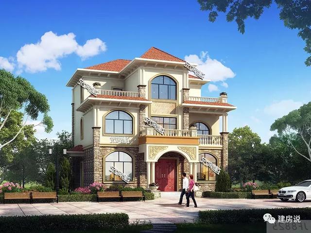 貴州王總定制三層歐式別墅，好看又實用，建了絕對有面子。