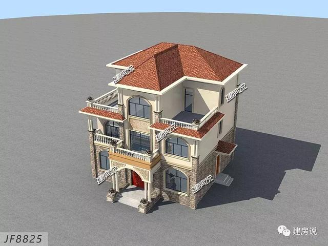 貴州王總定制三層歐式別墅，好看又實用，建了絕對有面子。