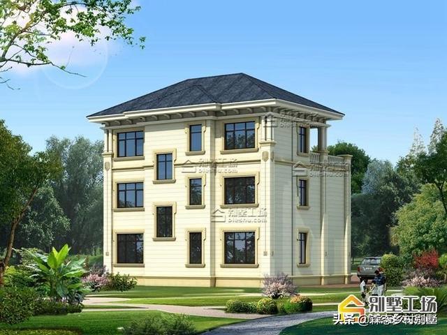 12.00x13.2米三層自建別墅設(shè)計(jì)圖，優(yōu)雅大氣，“名利”雙收，何樂而不為？