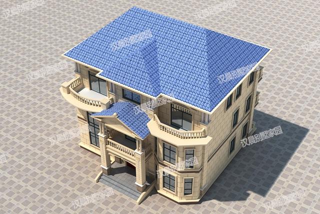 48萬在農(nóng)村蓋這么洋氣的三層別墅設(shè)計(jì)圖，從細(xì)節(jié)上講究檔次，棒極了。