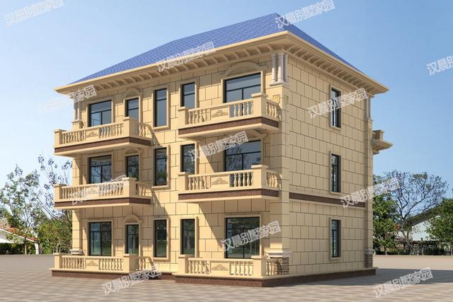 48萬在農(nóng)村蓋這么洋氣的三層別墅設(shè)計(jì)圖，從細(xì)節(jié)上講究檔次，棒極了。