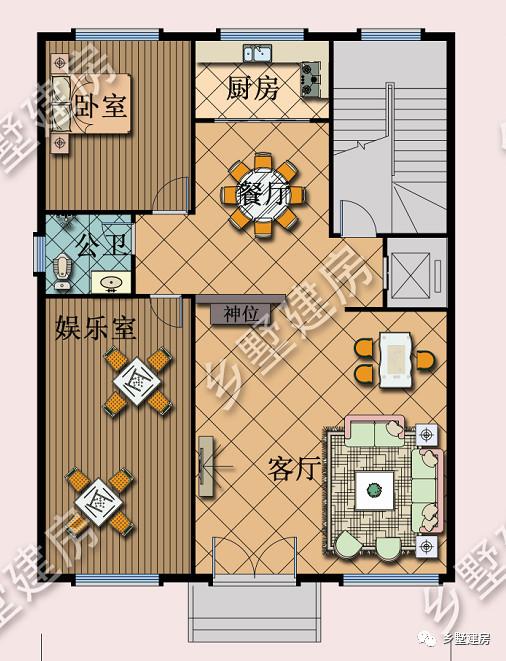 10.26X13.56米的六層徽派別墅設(shè)計圖，徽派照樣能建高層，那在整個鎮(zhèn)上，可是最耀眼的呢！