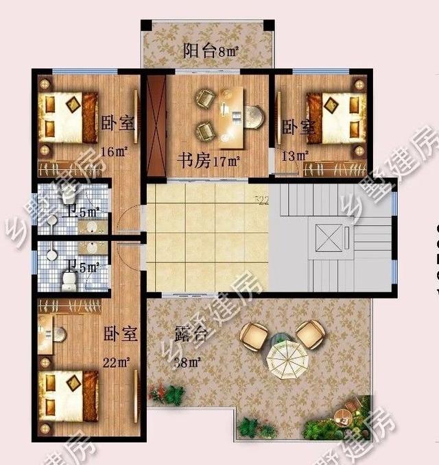 設(shè)計(jì)精美的四層農(nóng)村別墅，四世同堂完美一體，感興趣的一定不能錯(cuò)過。