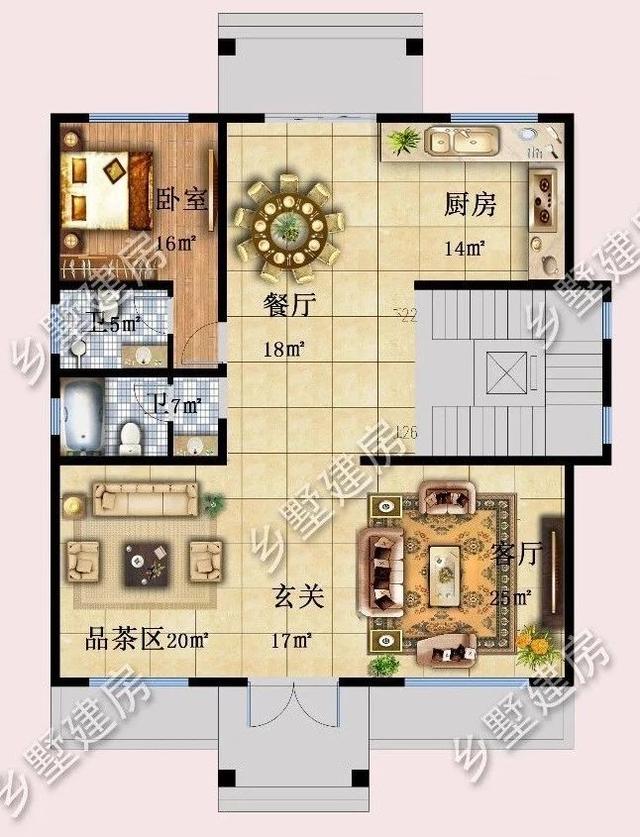 設(shè)計(jì)精美的四層農(nóng)村別墅，四世同堂完美一體，感興趣的一定不能錯(cuò)過。