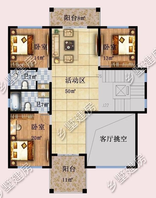 設(shè)計(jì)精美的四層農(nóng)村別墅，四世同堂完美一體，感興趣的一定不能錯(cuò)過。