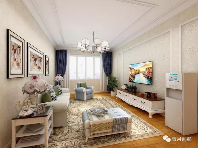 帶走廊飄窗長陽臺(tái)的二層鄉(xiāng)村別墅設(shè)計(jì)圖，外觀樸素自然，非常適合父母養(yǎng)老。