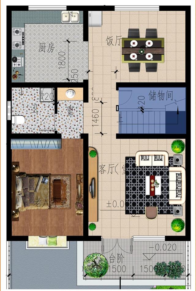 帶庭院花園的二層小別墅設(shè)計(jì)圖，搭配清新優(yōu)雅，戶型設(shè)計(jì)十分漂亮。