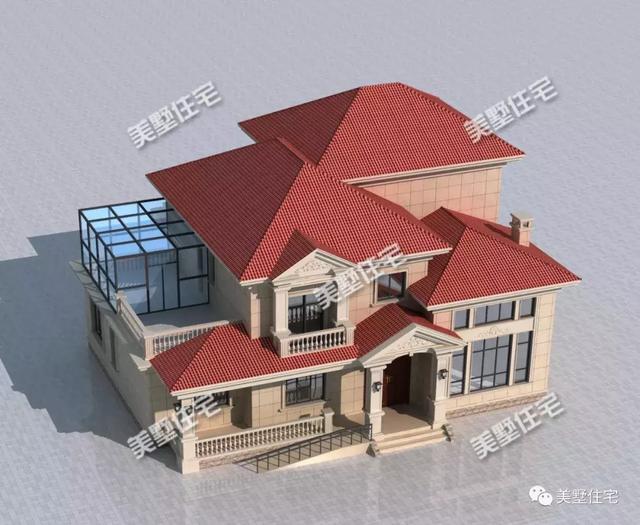 錢總定制的二層歐式別墅設(shè)計圖，帶棋牌室和陽光房，優(yōu)雅溫暖、不同凡俗。