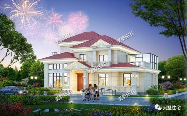 錢總定制的二層歐式別墅設(shè)計圖，帶棋牌室和陽光房，優(yōu)雅溫暖、不同凡俗。