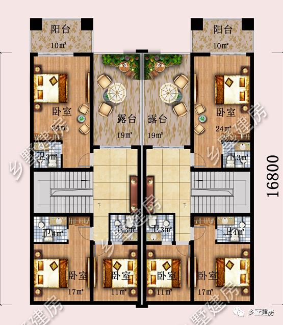 典雅的歐式三層雙拼別墅設(shè)計圖，新設(shè)計的別墅款式真是好看又實用！