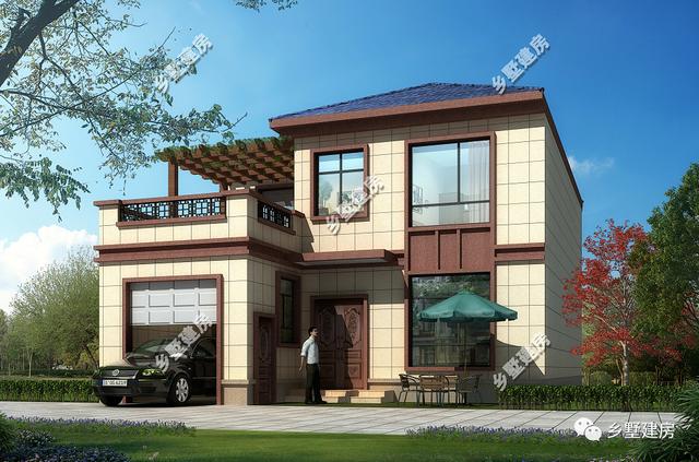 兩款農(nóng)村帶車庫的別墅，好看又實惠，不比城里的差哦！