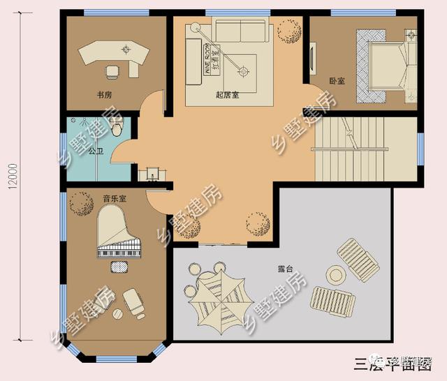 帶半地下室的三層豪華別墅，帶音樂室+健身房+酒窖，很多路人經(jīng)過也都會(huì)停下駐足觀賞，