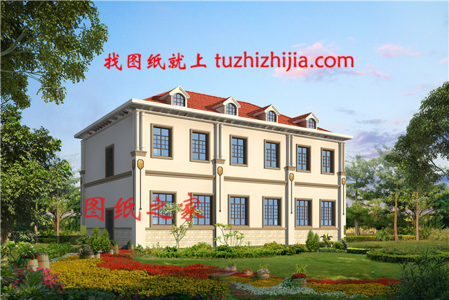 簡簡單單農(nóng)村別墅二層三間的房子，好看實惠