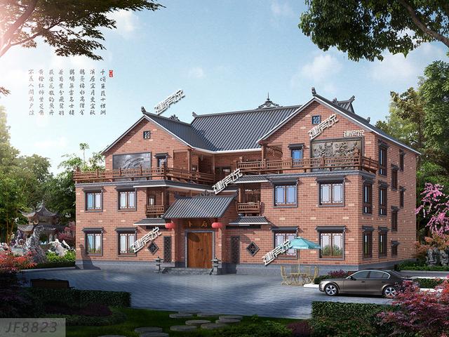 最美四合院別墅設(shè)計(jì)圖，給辛苦一輩子的父母，十里八鄉(xiāng)都來賀