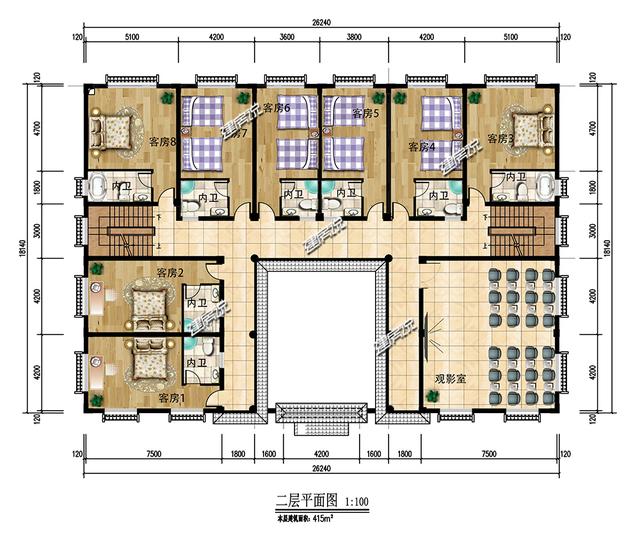 最美四合院別墅設(shè)計(jì)圖，給辛苦一輩子的父母，十里八鄉(xiāng)都來賀
