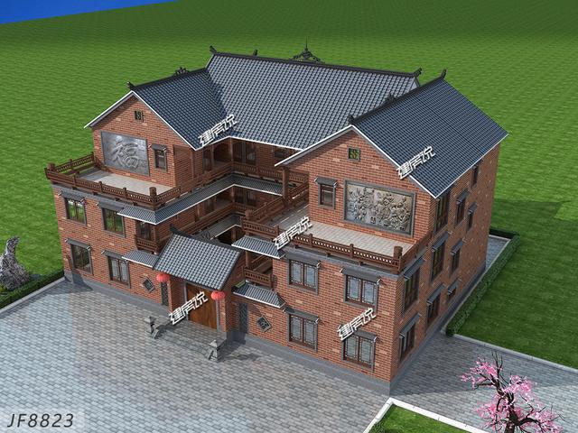 最美四合院別墅設(shè)計(jì)圖，給辛苦一輩子的父母，十里八鄉(xiāng)都來賀