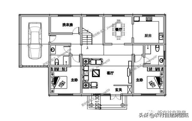 平屋頂別墅設(shè)計圖，最適合北方，60萬甩手入住，南方人看了也要爭著建