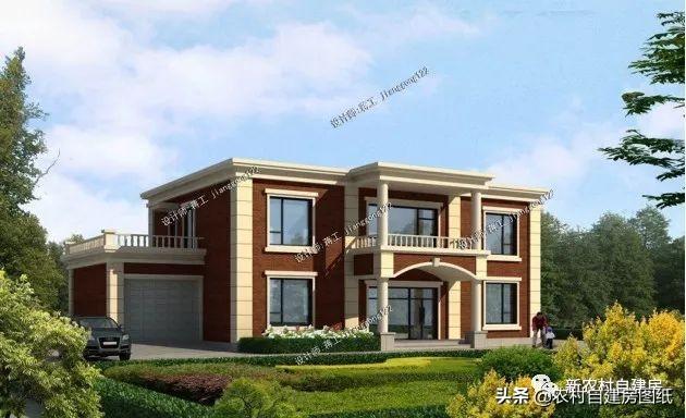 平屋頂別墅設(shè)計圖，最適合北方，60萬甩手入住，南方人看了也要爭著建