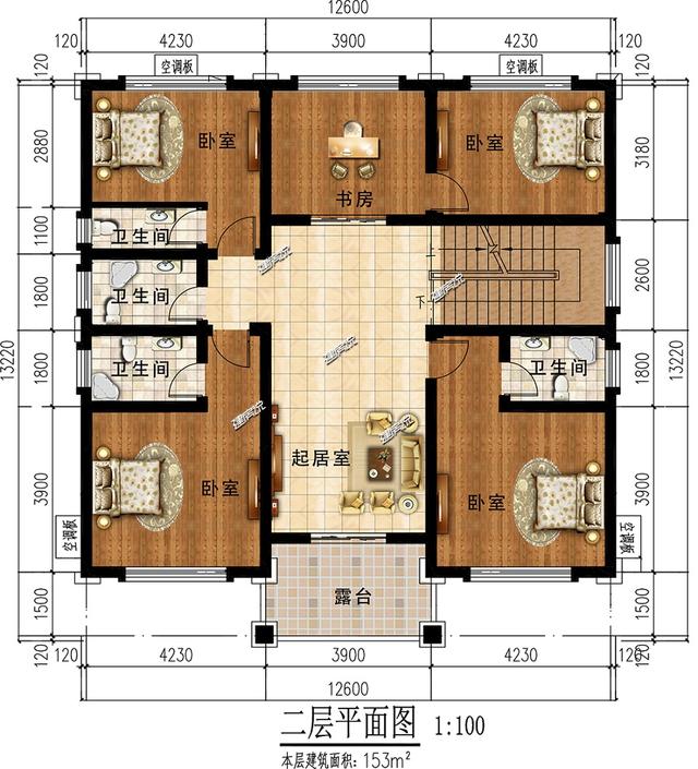 3層氣派別墅設計圖，親戚朋友都夸我有本事，羨慕得很