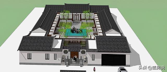 四合院設(shè)計(jì)圖：現(xiàn)代化四合院，享受經(jīng)典文化的同時(shí)還能兼顧生活便利