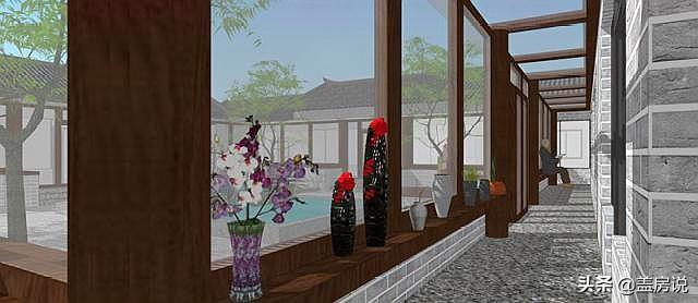 四合院設(shè)計(jì)圖：現(xiàn)代化四合院，享受經(jīng)典文化的同時(shí)還能兼顧生活便利