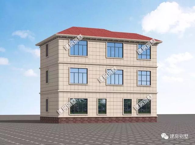 農(nóng)村別墅設(shè)計(jì)圖，14.2×8.6米進(jìn)深小的戶型，簡(jiǎn)單為美