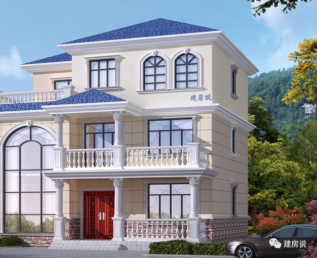 三層精美別墅設(shè)計(jì)圖，花自己的錢，建漂亮的別墅，過(guò)瀟灑的生活