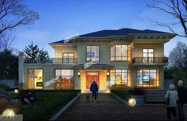 二層歐式別墅設(shè)計圖，20X9兩面寬，小進深，農(nóng)村別墅還可以這樣建？