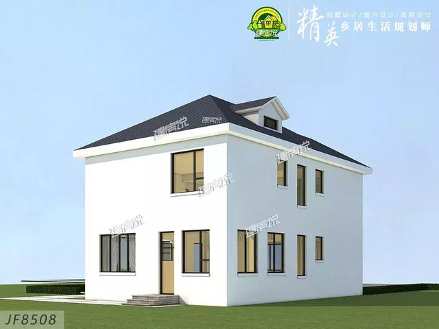 90后都開始建別墅了，二層現(xiàn)代極簡別墅設(shè)計圖推薦，30萬搞定