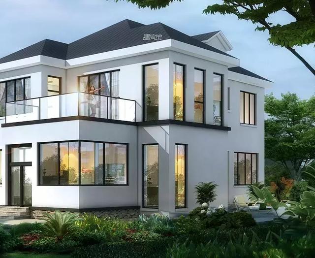 90后都開始建別墅了，二層現(xiàn)代極簡別墅設(shè)計圖推薦，30萬搞定