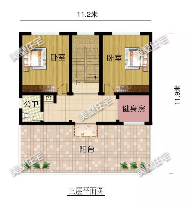 開間11米的實(shí)用戶型設(shè)計(jì)圖，過年回家建一棟，照顧父母更方便