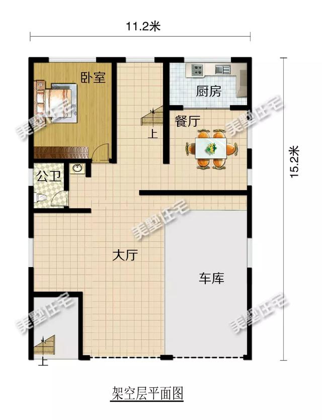 開間11米的實(shí)用戶型設(shè)計(jì)圖，過年回家建一棟，照顧父母更方便