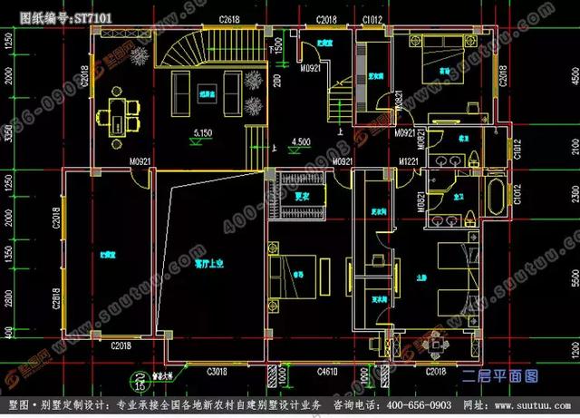 超大超豪華21.8×15.6米徽派風格別墅設(shè)計圖推薦，主體造價百萬