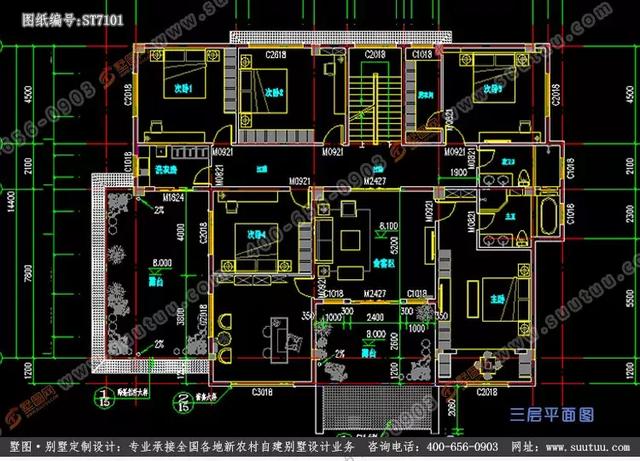 超大超豪華21.8×15.6米徽派風格別墅設(shè)計圖推薦，主體造價百萬